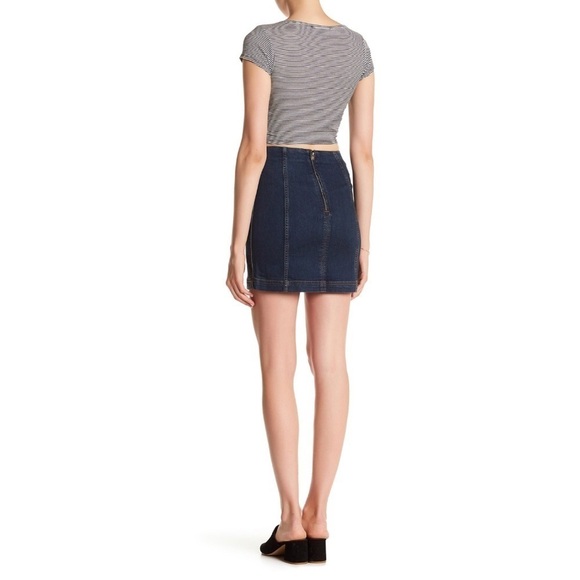 Free People We The Free Modern Denim Mini Skirt 10 - Picture 5 of 7